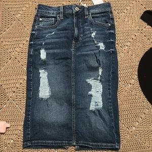 Guess Midi Jean Skirt